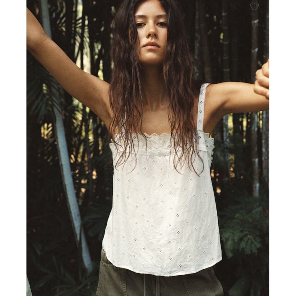 MADEWELL M Embroidered Eyelet Tank OA425 $88